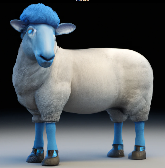 DALL-E rendering of an AI sheep